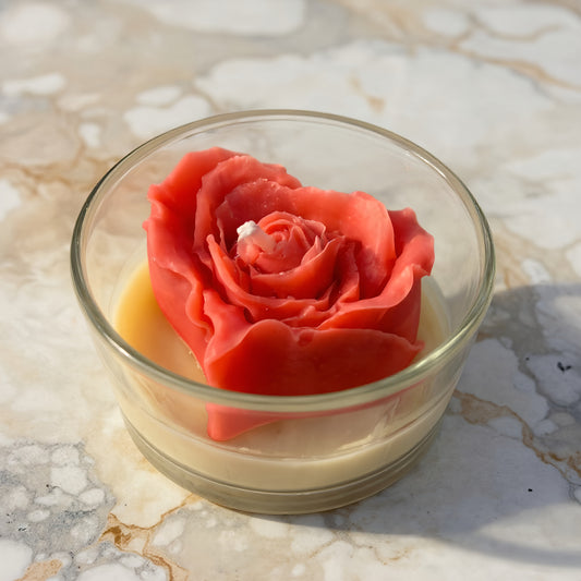 Vanyara Heart Rose Candle