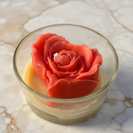 Vanyara Heart Rose Candle